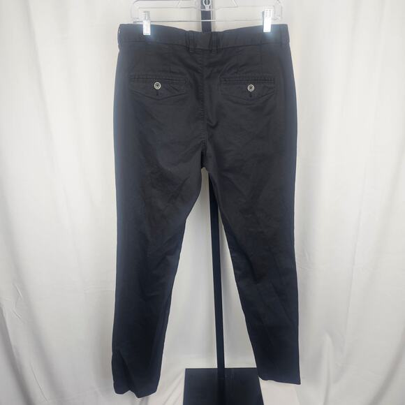 Perk Slim Fit Stretch Chino Pants Black 33x32 Cotton Spandex Blend Casual Work - Picture 3 of 5